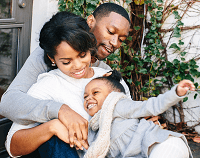 Family smiling