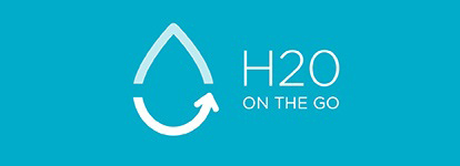 H2O On the Go logo horizontal
