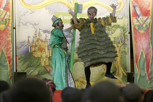 Tooth Wizard and PlaqueMan in Land of Smiles program