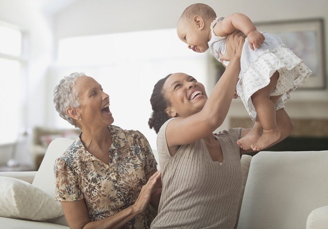 older female, daughter and granddaughter 