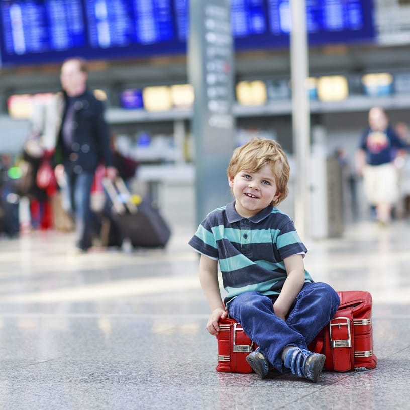 going to grandma and grandpa's suitcase